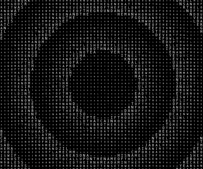 Text Waves generative typography animation